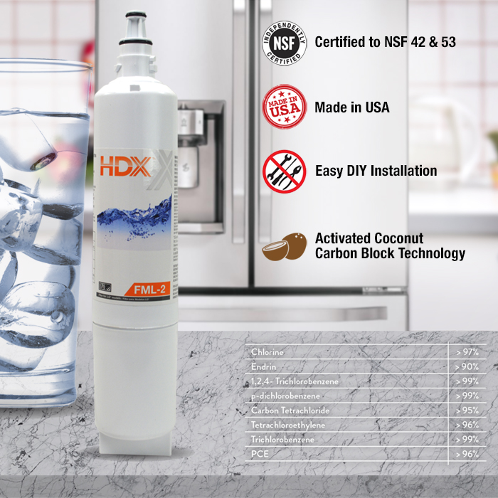 HDX FML2 Refrigerator Replacement Filter Fits LG LT600P107024 The